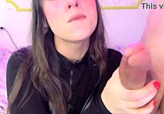 Sharing a tasty cock with you, licking and roughing it up together.