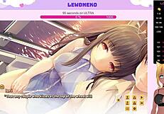 Lewdneko Moans During Creampie Game