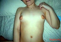 rubbing her petite 18+ body with my cock feels so good