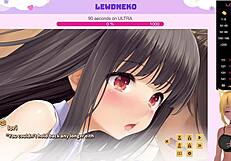 Lewdneko Moans During Creampie Game