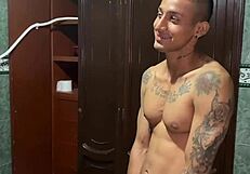 Latina teen intensely fucks cousin's monster cock until cum in mouth and swallows.