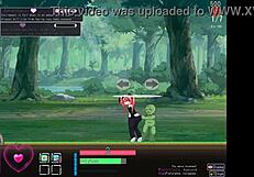 red haired girl, do you want to fuck those green alien monsters?