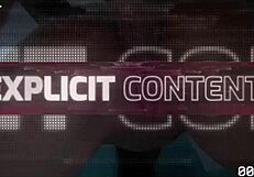 Two cocks in her little 18+ mouth and many fingers spreading her ass