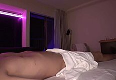 Adorable Japanese babe orgasms in POV homemade facial.