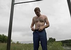 Men in suits strip naked for gay boxing and orgasm