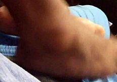 wife gives footjob on 20170720 232123