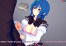 xenovia says, 'issei, fuck me hard while rias watches' in this hentai madness