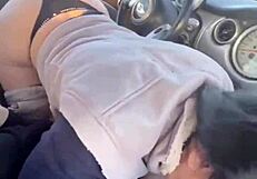 he watches her perfect ass as she squeezes his cock