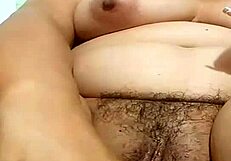 Horny milf masturbates with big tits and ass 😍