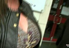 busty chubby bbw nastyshag gets deepthroat in outdoor romp