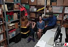 foxy teen burglars punished with hardcore fucking in garage