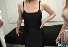 ऑफिस थ्रीसम में ओलिविया ग्लास को ब्रिड किया