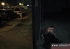 White-Haired Teen Feels Intense Domination from Chubby Guys in Bondage.