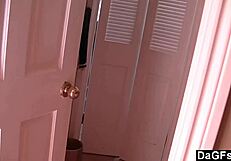 Watch me fuck my blonde babe in the bathroom for a cumshot.