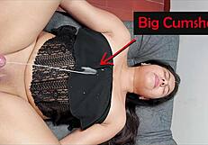 i got a huge cumshot from my stepbrother on my big ass