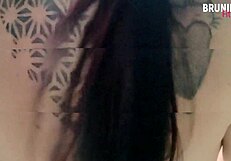 brazilian athletic woman shows off her fitness