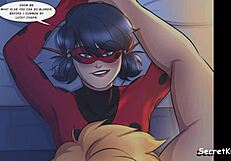 Miraculous ladybug relax - a big white dick for a naughty bug