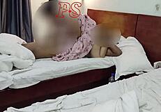 indian college girl bends over for doggystyle sex in hotel room with big cock
