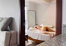 Thief Distracted By Passive Curly Ass In Robbery Trailer