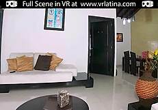 Beautiful 18-year-old teen in her first VRLatina porn scene