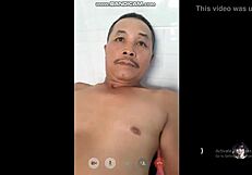 Old Man Shows Big Dick in Chat Sex Show on Messenger