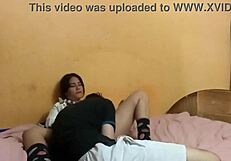 Hot schoolgirl calls classmate for private study session