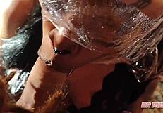 Deepthroat interracial facial