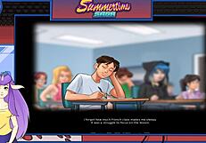 summertime saga kicks off with me banging my hot teacher and her monster cock