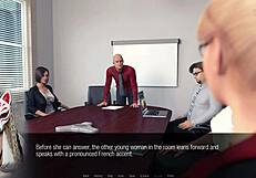 Jessica Oneil starts her first day at the office in Hard News episode 3