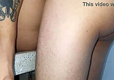 sexy latina couple licks tits and gets creampie cumshot