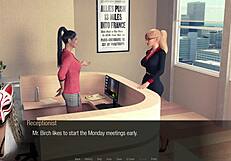 Jessica Oneil starts her first day at the office in Hard News episode 3