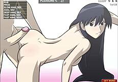 Sakaki bent over for intense doggy style anal sex!