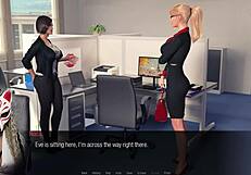 Jessica Oneil starts her first day at the office in Hard News episode 3