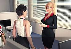 Jessica Oneil starts her first day at the office in Hard News episode 3