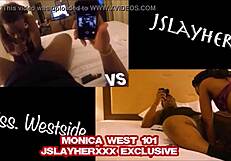 Monica West rides big ass in car