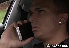 shemale rides guys cock with blowjob and masturbation