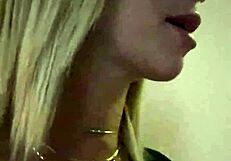 French Blonde's Anal Fun with Cum on Tits at Home