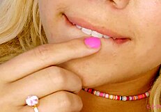 Adorable Blonde Naked Close-Up in Casting Interview!