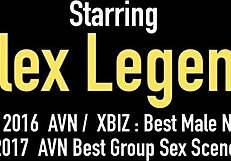 alex legend groans as penny pax rides his ass