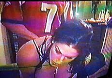 Wife with Big Tits Gives Blowjob