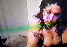 Wife with Big Tits Gives Blowjob