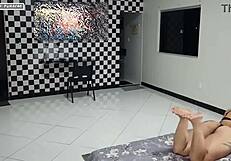 got caught and gave it up to masked guy with big cock