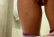 i lick pussy in hidden bathroom with intense cunnilingus