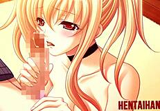 Busty Redhead Hentai Babe Gives Blowjob In Doggystyle And Missionary Positions