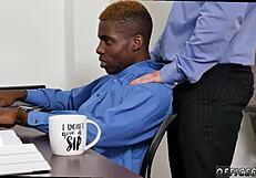 Naked big dick in gay sex scene.