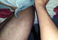 Slut Calls Me Love as I Rip Her Pants and Creampie Her in Real Homemade Video