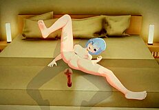 rem gets hair pussy licked until she squirts