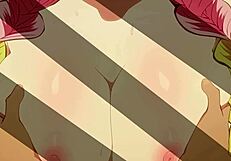 Mitsuri and Tanjiro Engage in Wild Titty Fuck and Kissing