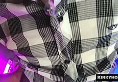 Kinky blowjob with cumshot in homemade couple scene.