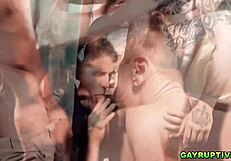 Dillon Diaz's Explosive Gay Orgy Cumshot